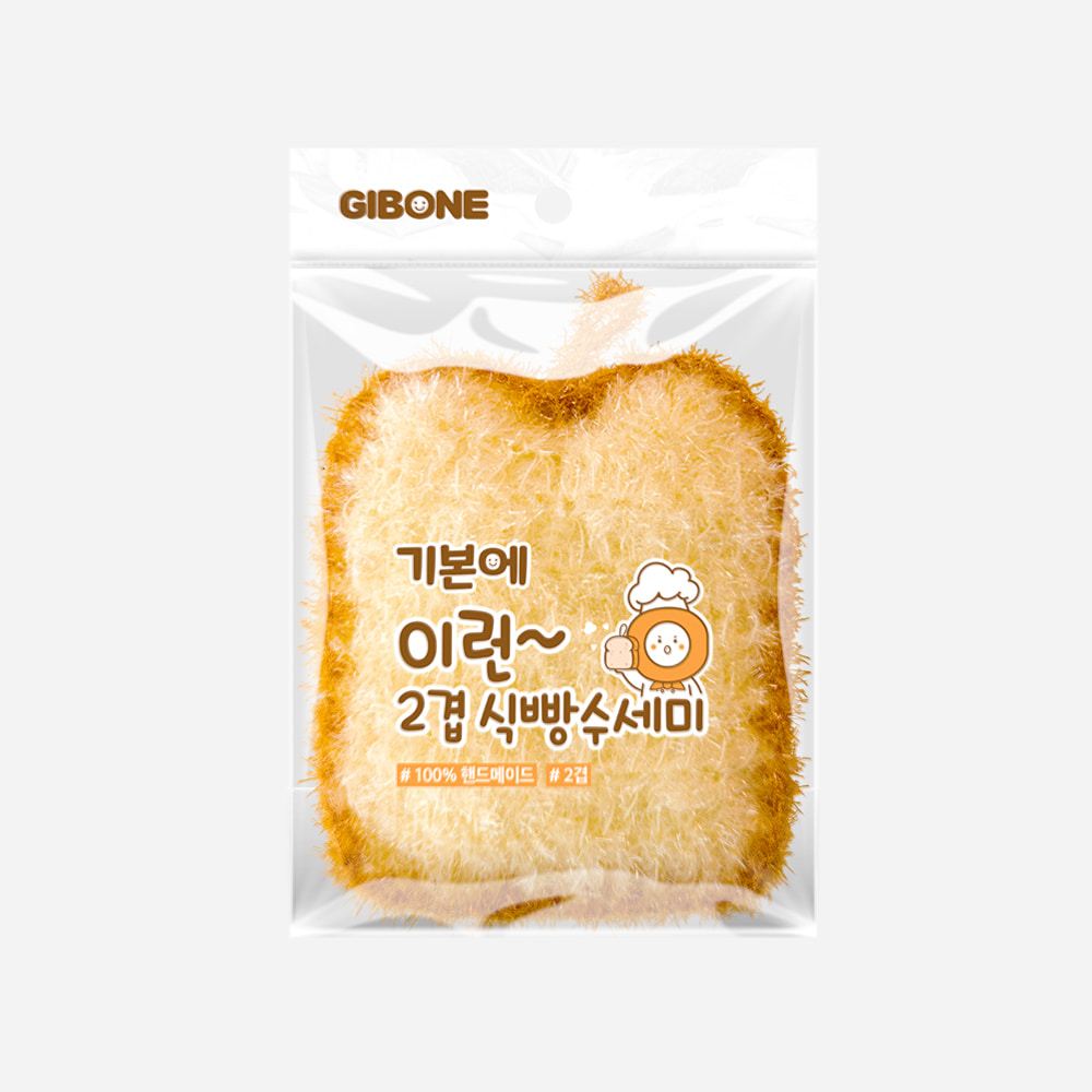 [천원딜] 2겹 식빵수세미